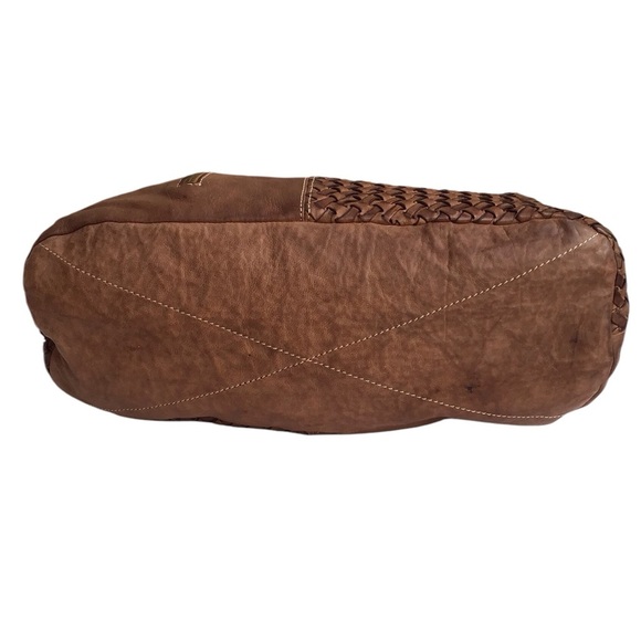 Langellotti Woven Genuine Leather Hobo Bag Made In Italy - Picture 9 of 14